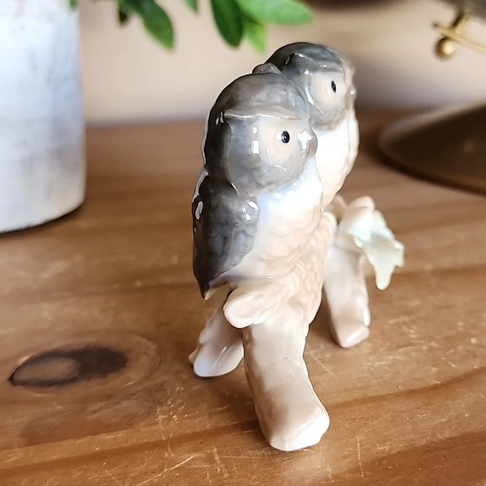 Vintage  Otagiri Three Wise Owls On Branch Figure - Picture 2 of 11